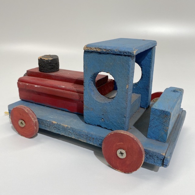 TOY, Wooden Train - Blue Red
